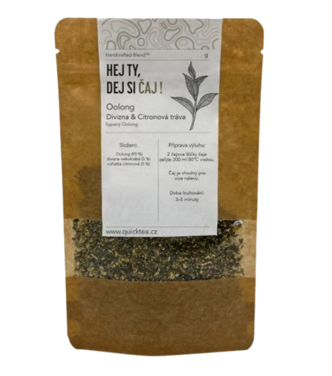 QuickTea Oolong – Divizna & Citronová tráva