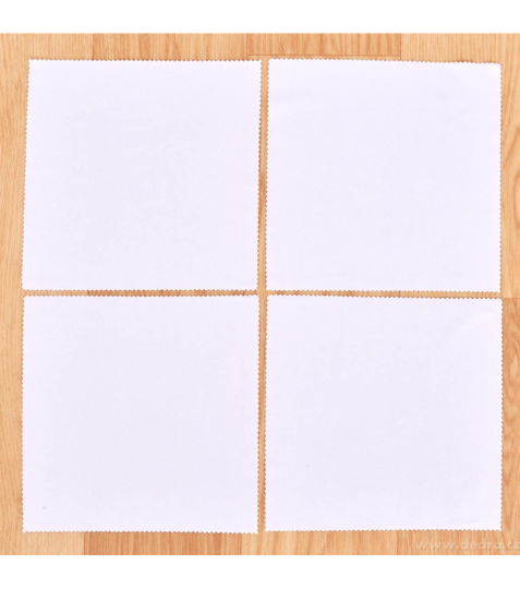 Dedra BRILEX ultra jemné mikrovláknové utěrky na brýle & optiku bílé 15 × 15 cm 4 ks