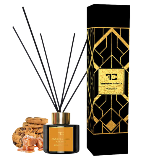 Dedra COOKIES & SALTED CARAMEL tyčinkový difuzér PARFUMIA 100 ml