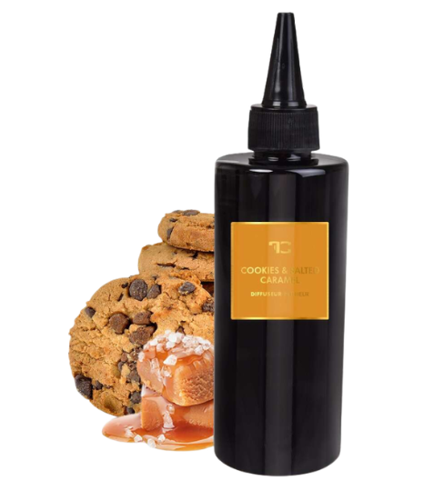 Dedra COOKIES & SALTED CARAMEL náhradní náplň do difuzéru FLOW & tyčinky PARFUMIA 200 ml