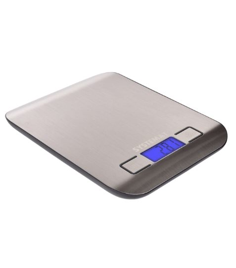 Dedra SYSTEMAT Digitální kuchyňská váha 5 kg LCD displej, TARE nerez & 1g přesnost 1 ks