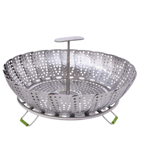 Dedra NAPAŘÁTOR 18–27 cm XL nerezový napařovací cedník s teleskopickou rukojetí 1 ks