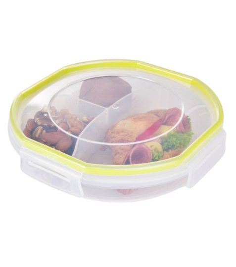 Dedra CVAK&CVAK TRIOBOX 3v1 dělená plastová dóza na potraviny se silikonovým těsněním 450 + 220 + 220 ml 1 ks