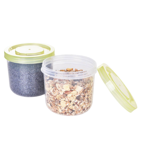 Dedra GREEN BOX sada 2 šroubovacích dóz na potraviny 370 ml 2 ks