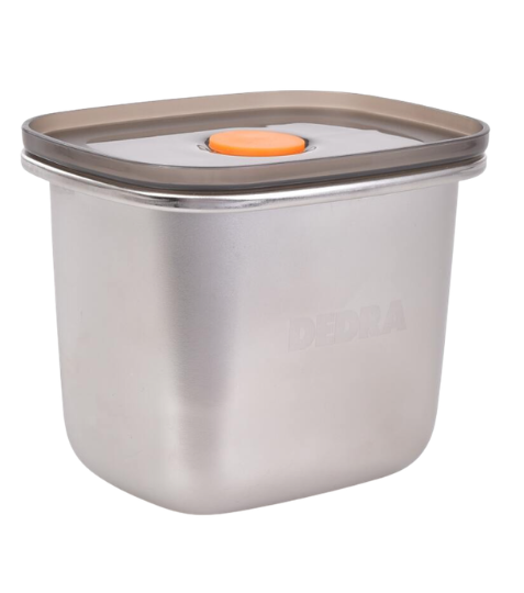 Dedra GOURMET nerezová hermetická dóza na potraviny se silikonovým těsněním 550 ml 1 ks