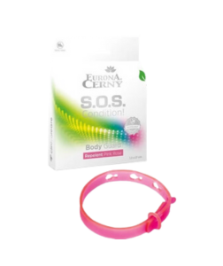 Eurona Body Guard Ochranný repelentní náramek proti hmyzu růžový 1,3 x 27 cm S.O.S. Condition 