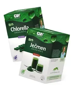 Green Ways Ječmen 300 g + Chlorella 330 g - 1320 tbl.