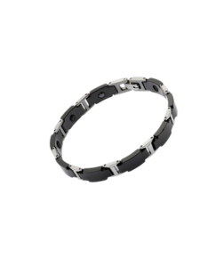 Tiens Pánský náramek - černý, prodloužený, délka 22,5 cm