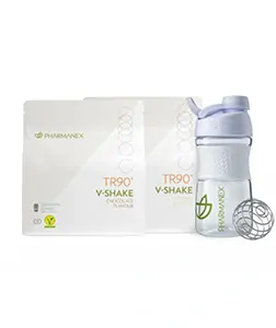 Nu Skin TR90 V-Shake čokoláda 500g, vanilka 500 g + šejkr