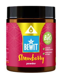 Bewit Jahoda lyofilizovaná - prášek, BIO RAW 110 g 