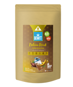 Bewit Proteinový nápoj kakao s banánem se sušenou třtinovou šťávou, BIO 