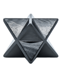 Bewit Šungitová hvězda merkaba, leštěná