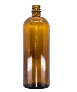 Bewit Lahvička skleněná hnědá lesklá, 200 ml, GL18