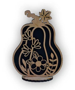 JH WoodArt Halloweenová dekorace dýně B 13 cm