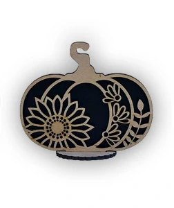 JH WoodArt Halloweenová dekorace dýně C 13 cm