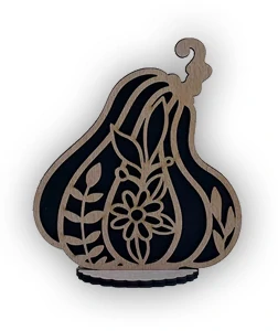 JH WoodArt Halloweenová dekorace dýně A 13 cm