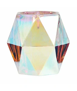 PartyLite Rainbow Glass Svícen na čajové / votivní svíčky