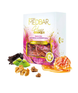 Eurona MEDBAR Medová granola s kvajávou, vlašskými ořechy, kiwi a medem 400 g