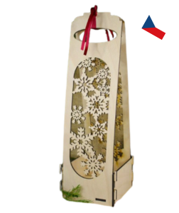 JH WoodArt Dřevěná dárková taštička na láhev s motivem 1 ks