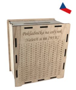 JH WoodArt Dřevěná pokladnička na celý rok 66 795,-Kč