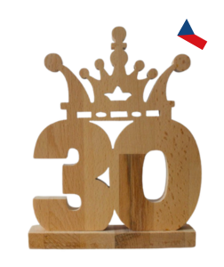 JH WoodArt Narozeninová dřevěná dekorace 1 ks