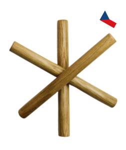 JH WoodArt Dřevěný nástěnný věšák 1 ks