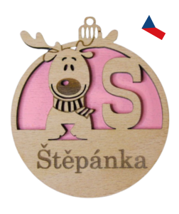 JH WoodArt Vánoční ozdoba na míru 1 ks