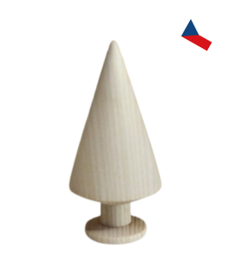 JH WoodArt Dřevěný špičatý dekorativní stromeček