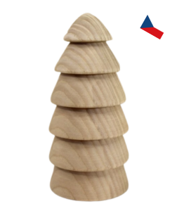 JH WoodArt Dřevěný stromeček s vrstevnatým designem