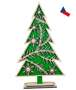 JH WoodArt Dřevěný vánoční stromeček C