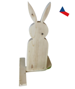 JH WoodArt Dřevěný velký zajíc 1 ks