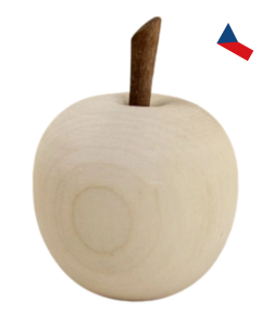 JH WoodArt Dekorativní dřevěné ovoce – Jablko 1 ks