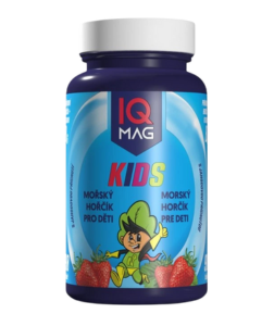 Naturprodukt IQ Mag Kids mořský hořčík pro děti s jahodovou příchutí 90 tbl.