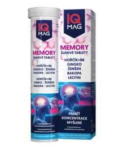 Naturprodukt IQ Mag Memory šumivé tablety na paměť, pomeranč-mandarinka 20 tbl.