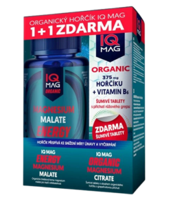 Naturprodukt IQ Mag 1+1 ENERGY organický hořčík malát + B6 1 sada