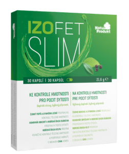 Naturprodukt Izofet Slim ke kontrole hmotnosti 30 cps.