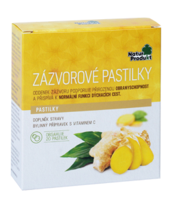 Naturprodukt Zázvorové pastilky 20 pastil.