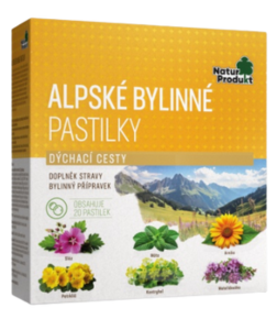 Naturprodukt Alpské pastilky 20 pastil.
