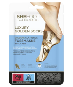 SheFoot Luxury Golden - Zlaté zjemňující ponožky 1 pár