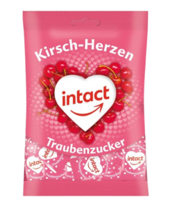 Intact hroznový cukr Třešňová srdíčka 75 g