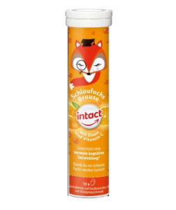 Intact Chytrá liška, žel.+vit.C,šum. tbl. Pomeranč 15 tbl.