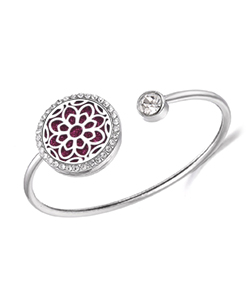 Aroma difúzní náramek květ se zirkony