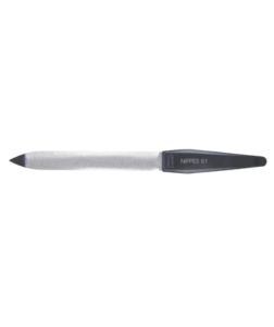 Nippes Solingen Pilník safírový špičatý černý chrom.16 cm 1 ks