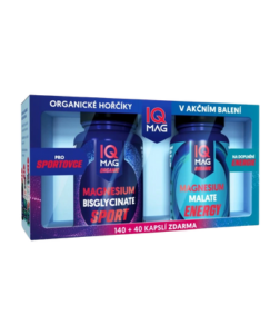 Naturprodukt IQ Mag SPORT + ENERGY, 140+40 kapslí zdarma 1 sada