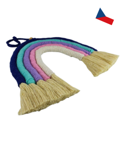 JH WoodArt Macramé duha pastelová 1 ks