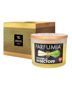 Dedra CITRONELLA INSECTOFF venkovní sójová svíčka 2 knoty PARFUMIA 400 ml