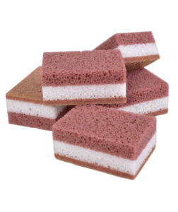 Dedra SHINEX univerzální kuchyňské houbičky s drsnou stranou třívrstvé 5 ks