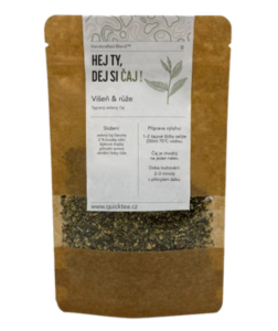 QuickTea Višeň & růže – zelený čaj