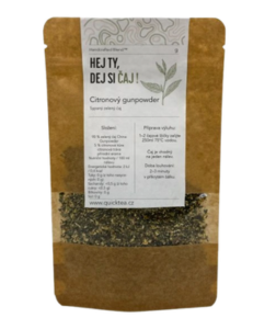 QuickTea Citronový gunpowder – zelený čaj