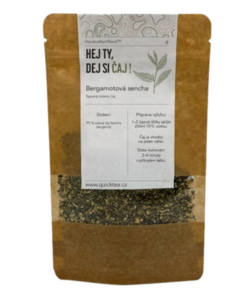 QuickTea Bergamotová sencha – zelený čaj